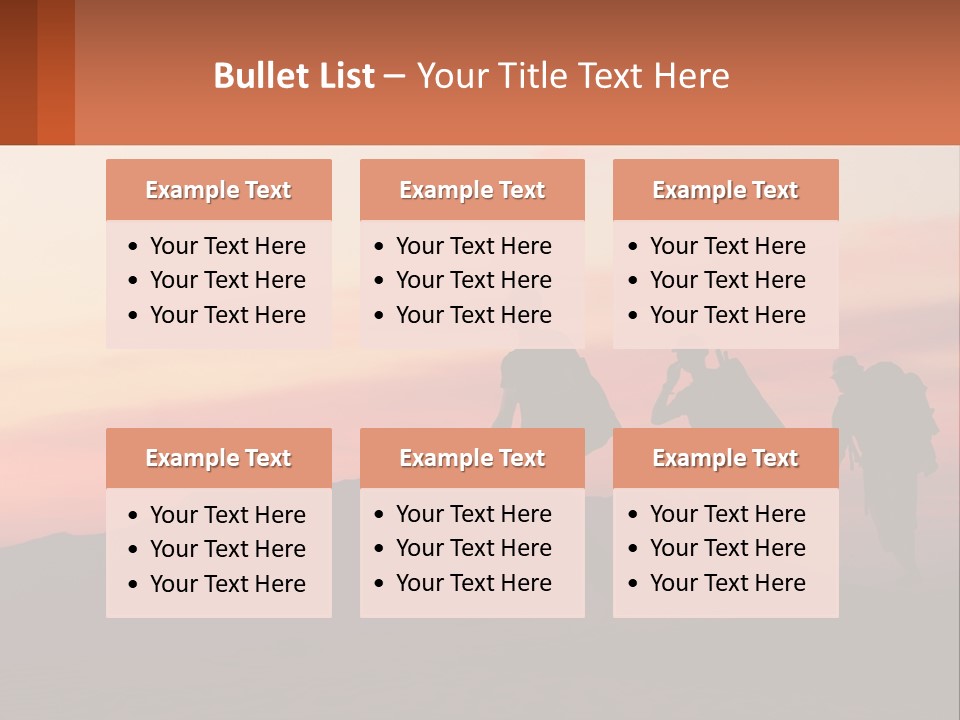 Travel Adventure Sunset PowerPoint Template