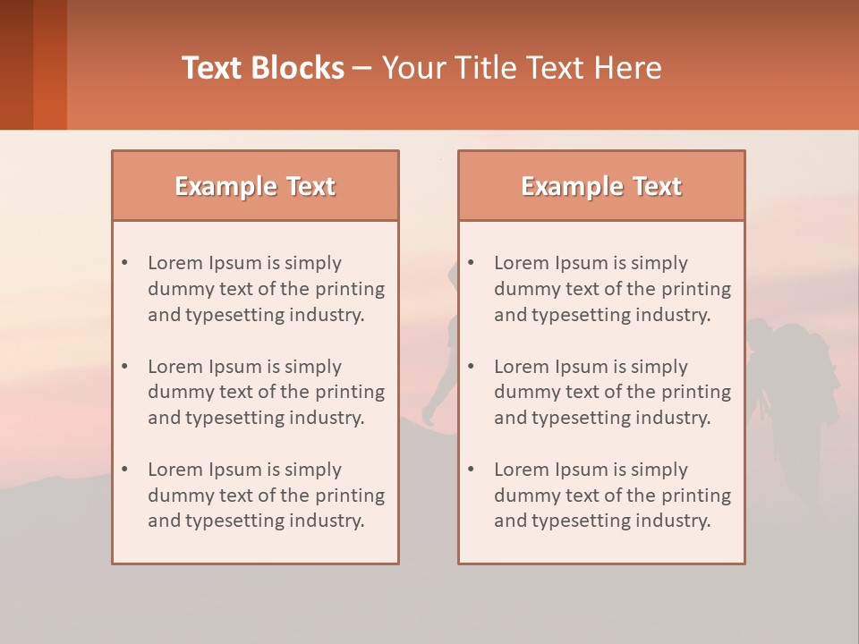 Travel Adventure Sunset PowerPoint Template