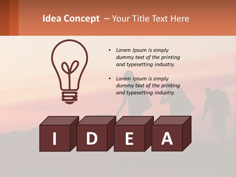 Travel Adventure Sunset PowerPoint Template