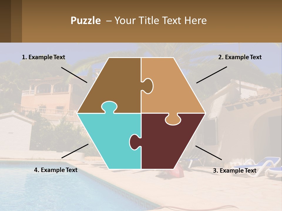 Blanca Swimming Pool House PowerPoint Template