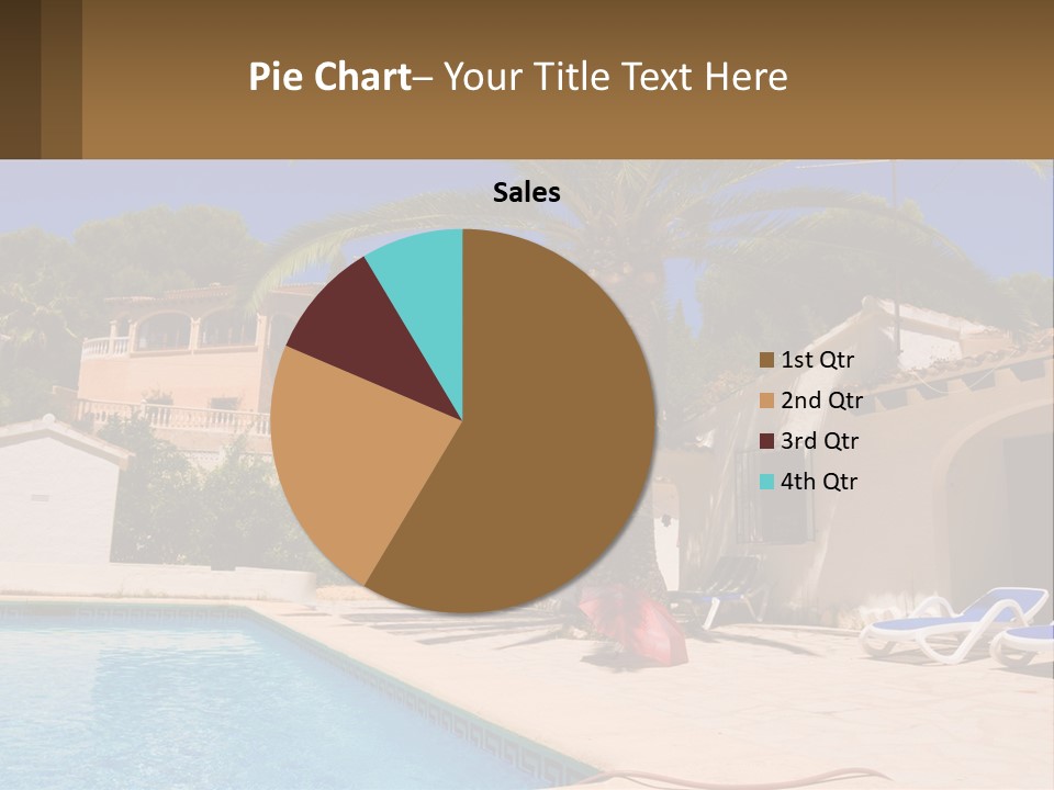 Blanca Swimming Pool House PowerPoint Template