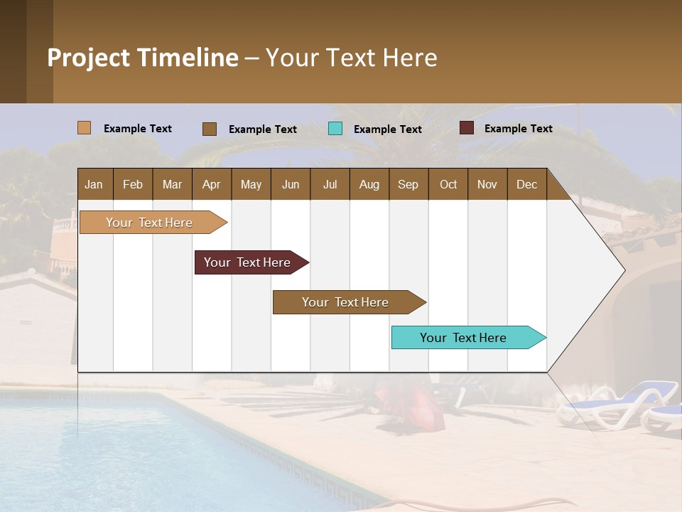 Blanca Swimming Pool House PowerPoint Template