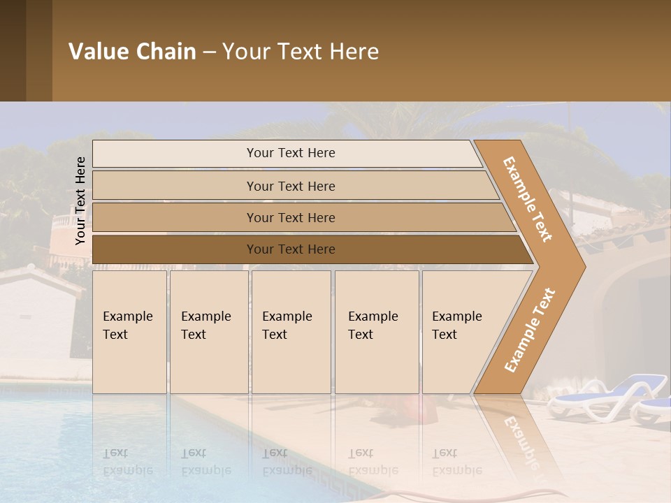 Blanca Swimming Pool House PowerPoint Template