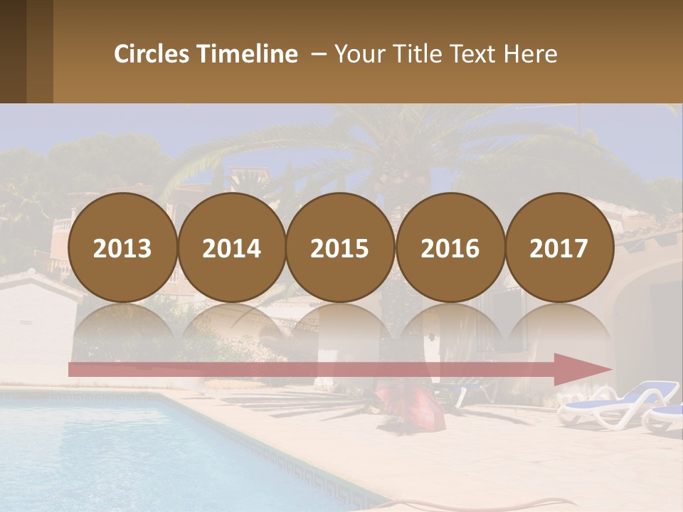 Blanca Swimming Pool House PowerPoint Template