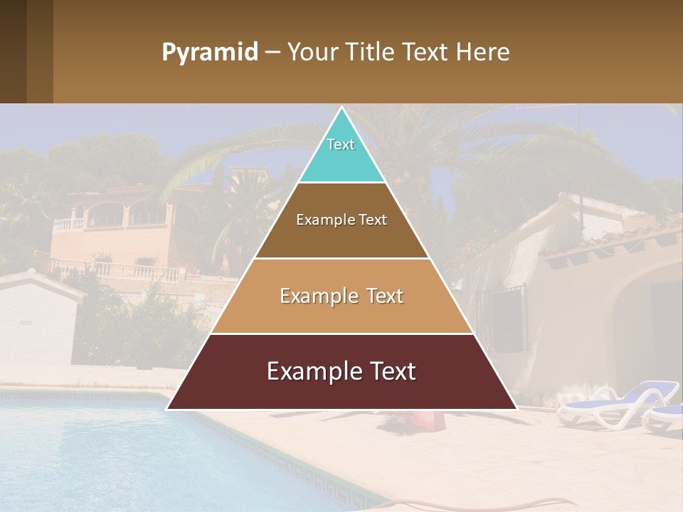 Blanca Swimming Pool House PowerPoint Template