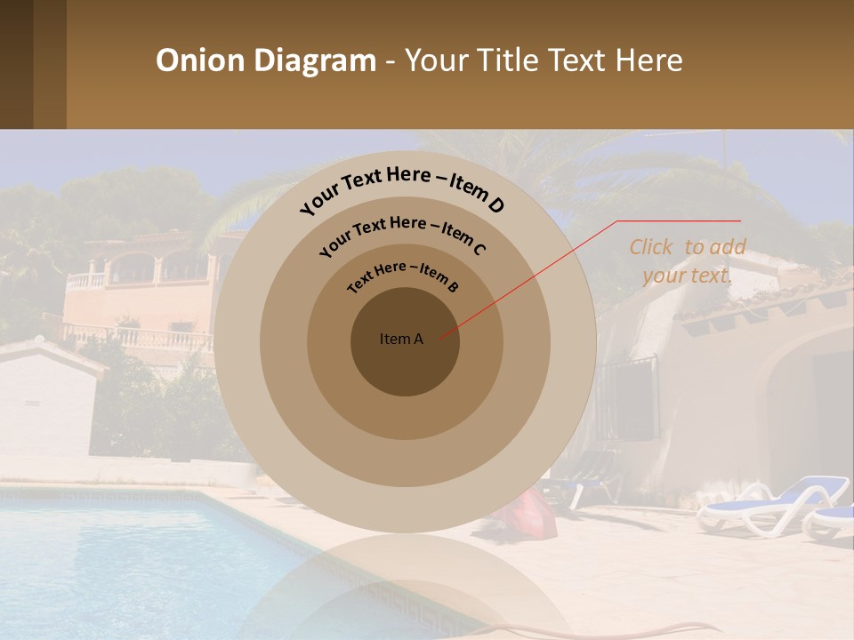 Blanca Swimming Pool House PowerPoint Template