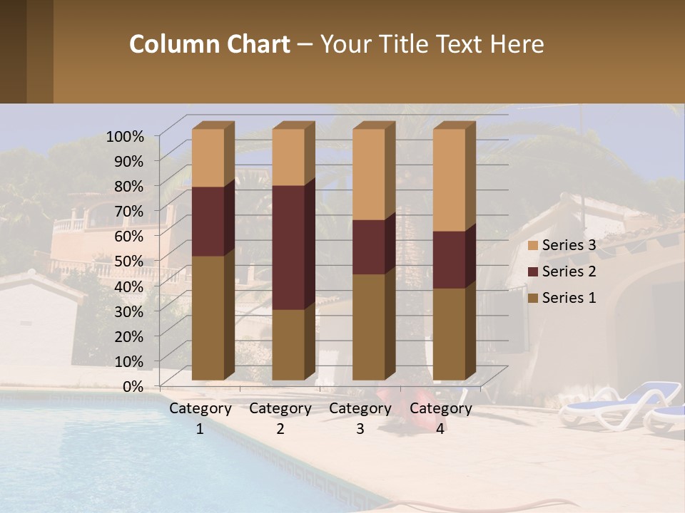 Blanca Swimming Pool House PowerPoint Template