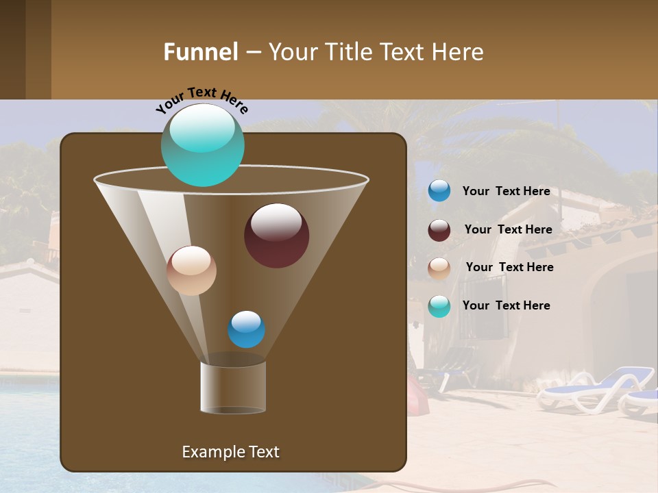 Blanca Swimming Pool House PowerPoint Template