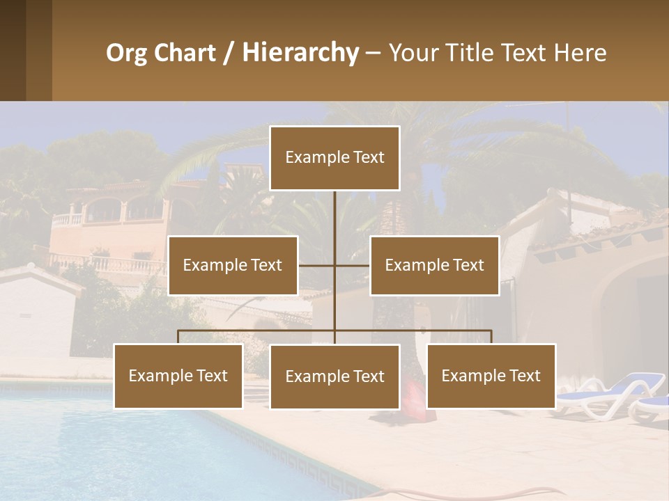 Blanca Swimming Pool House PowerPoint Template