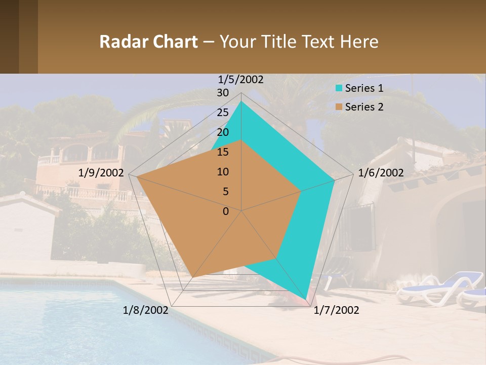 Blanca Swimming Pool House PowerPoint Template
