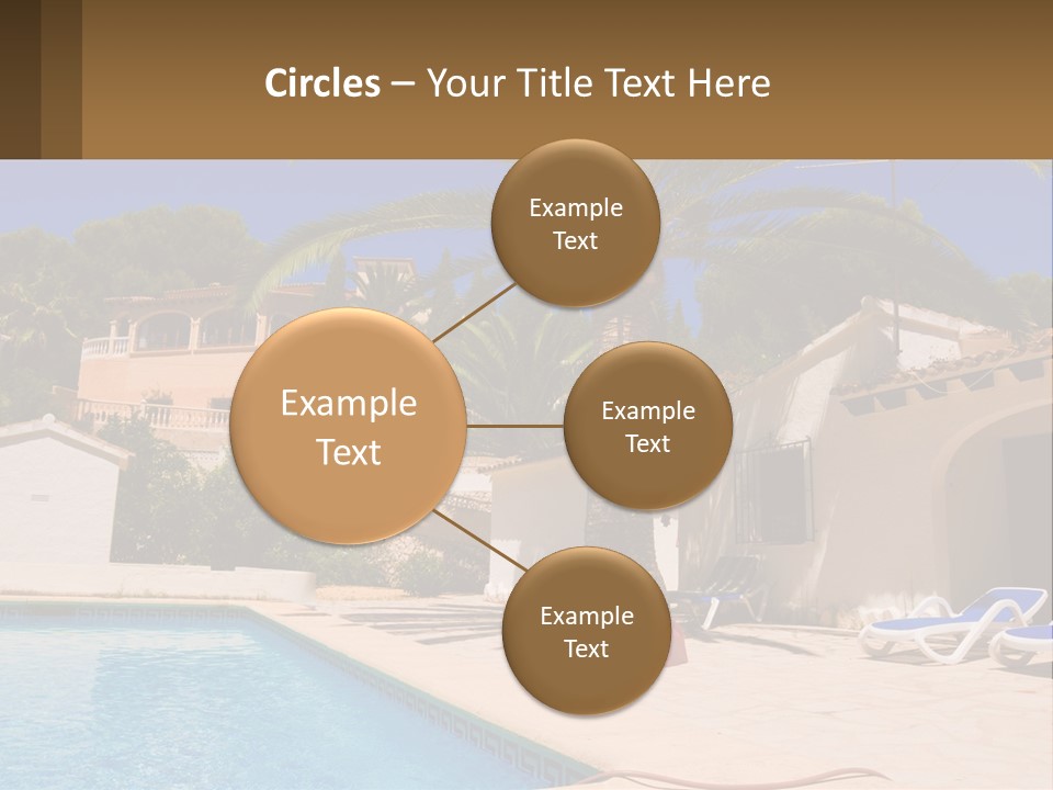 Blanca Swimming Pool House PowerPoint Template