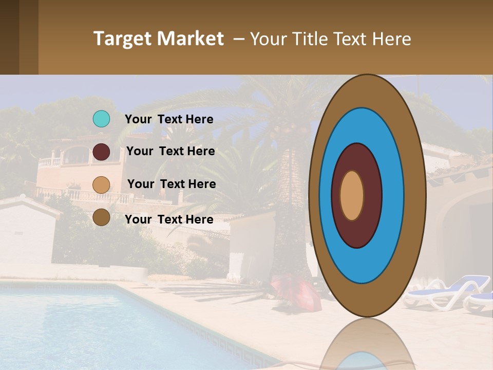 Blanca Swimming Pool House PowerPoint Template