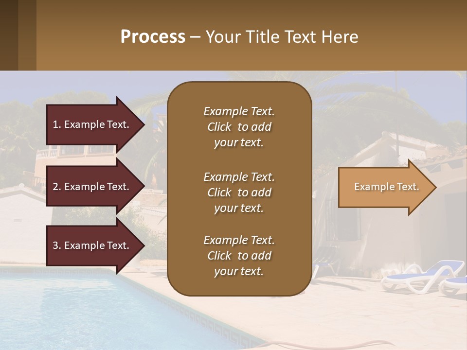 Blanca Swimming Pool House PowerPoint Template