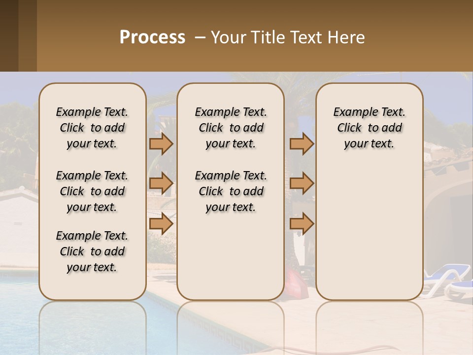 Blanca Swimming Pool House PowerPoint Template