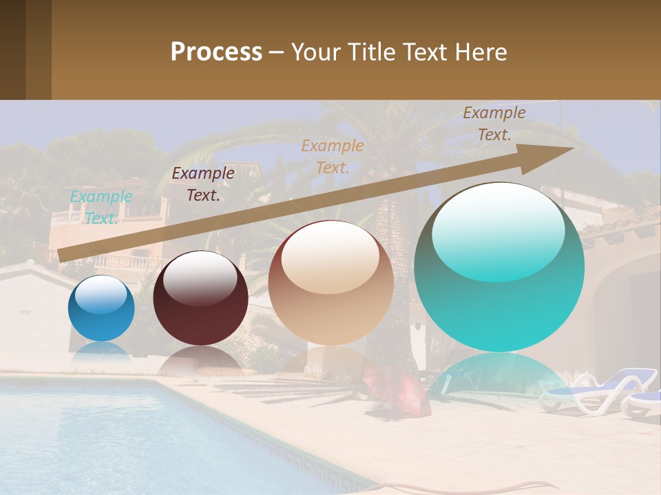 Blanca Swimming Pool House PowerPoint Template