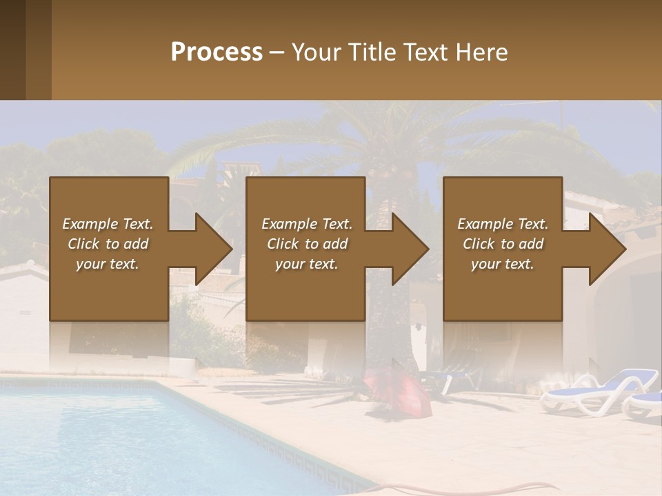 Blanca Swimming Pool House PowerPoint Template