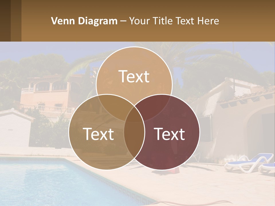 Blanca Swimming Pool House PowerPoint Template