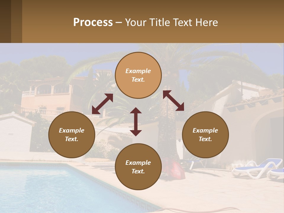Blanca Swimming Pool House PowerPoint Template