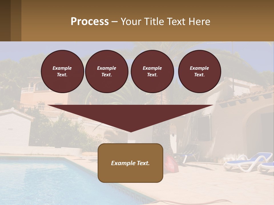 Blanca Swimming Pool House PowerPoint Template