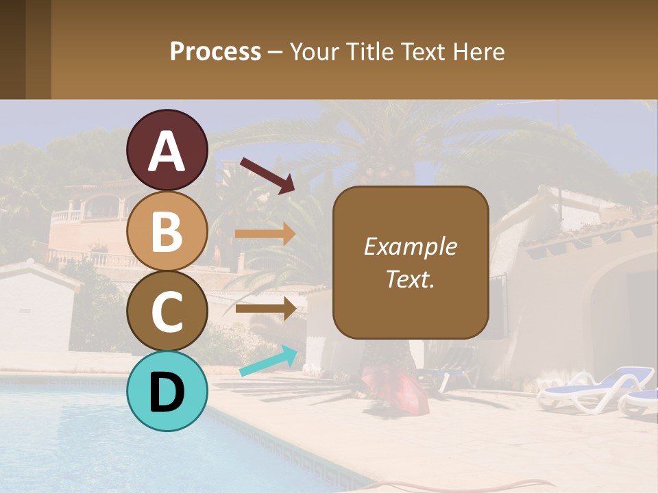 Blanca Swimming Pool House PowerPoint Template