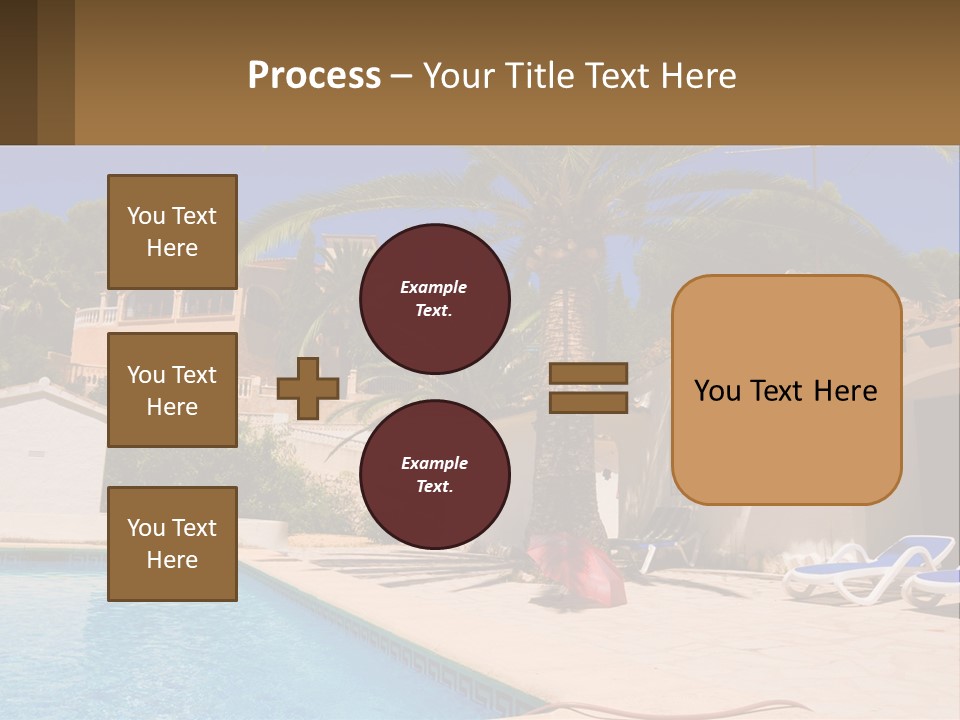 Blanca Swimming Pool House PowerPoint Template