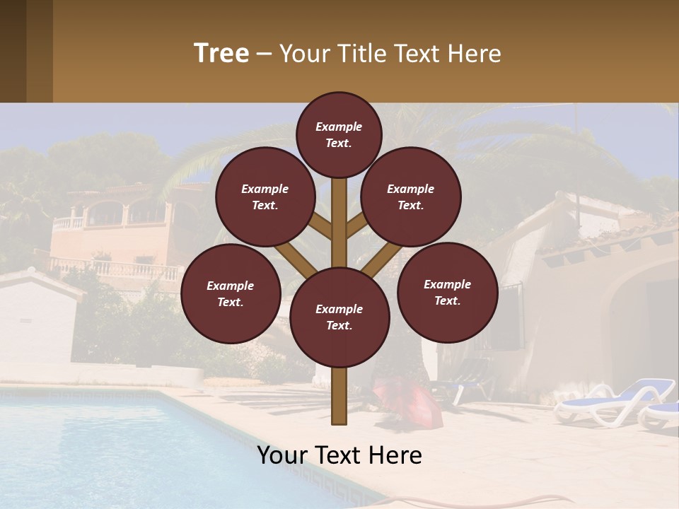 Blanca Swimming Pool House PowerPoint Template