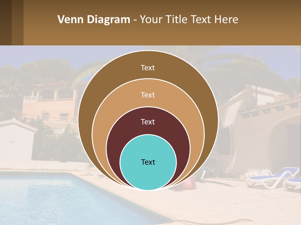 Blanca Swimming Pool House PowerPoint Template