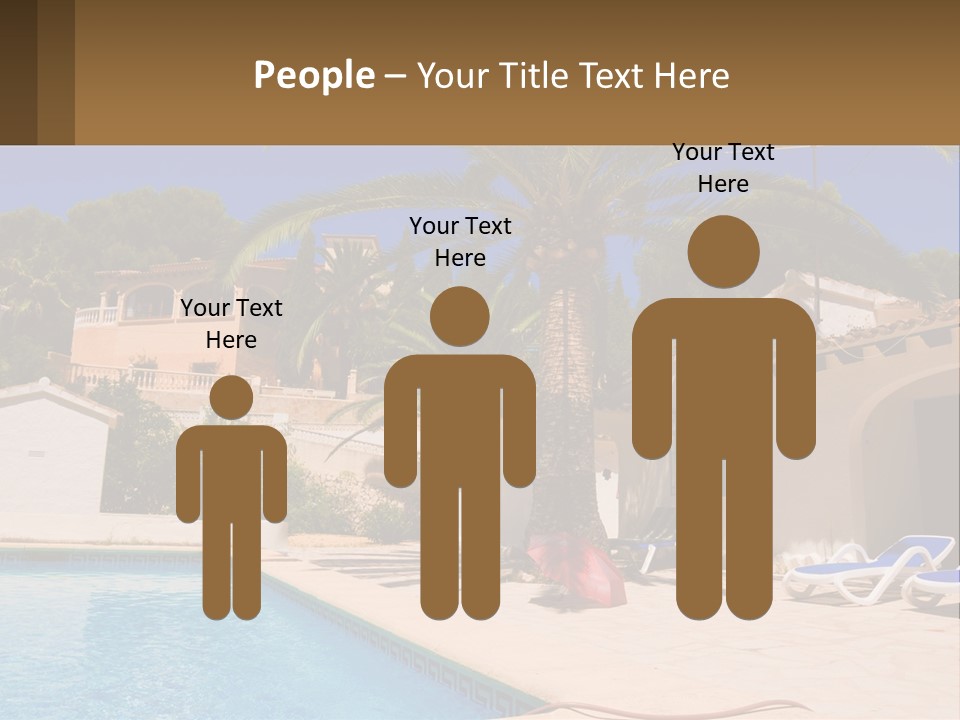 Blanca Swimming Pool House PowerPoint Template