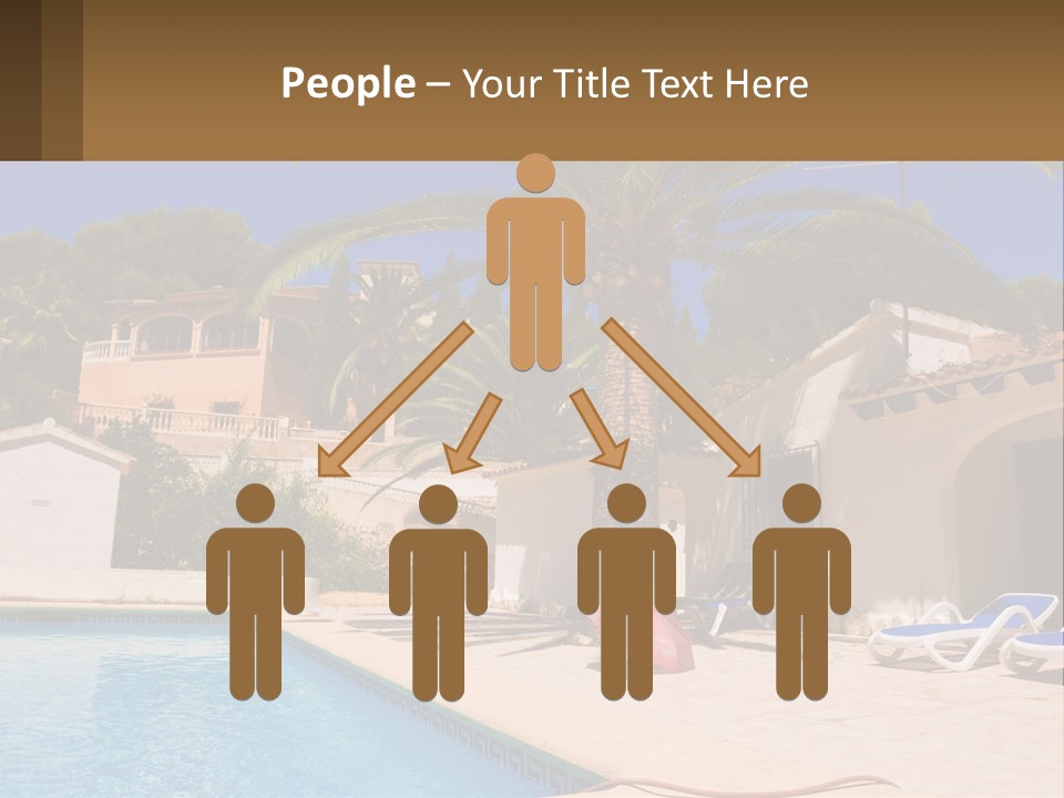 Blanca Swimming Pool House PowerPoint Template