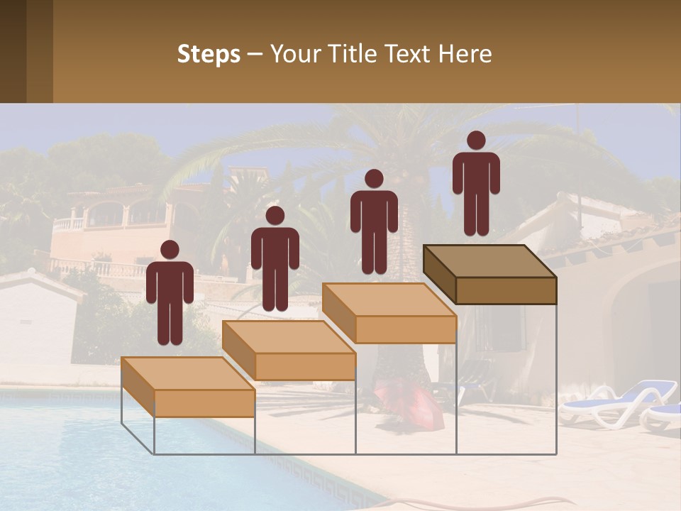 Blanca Swimming Pool House PowerPoint Template