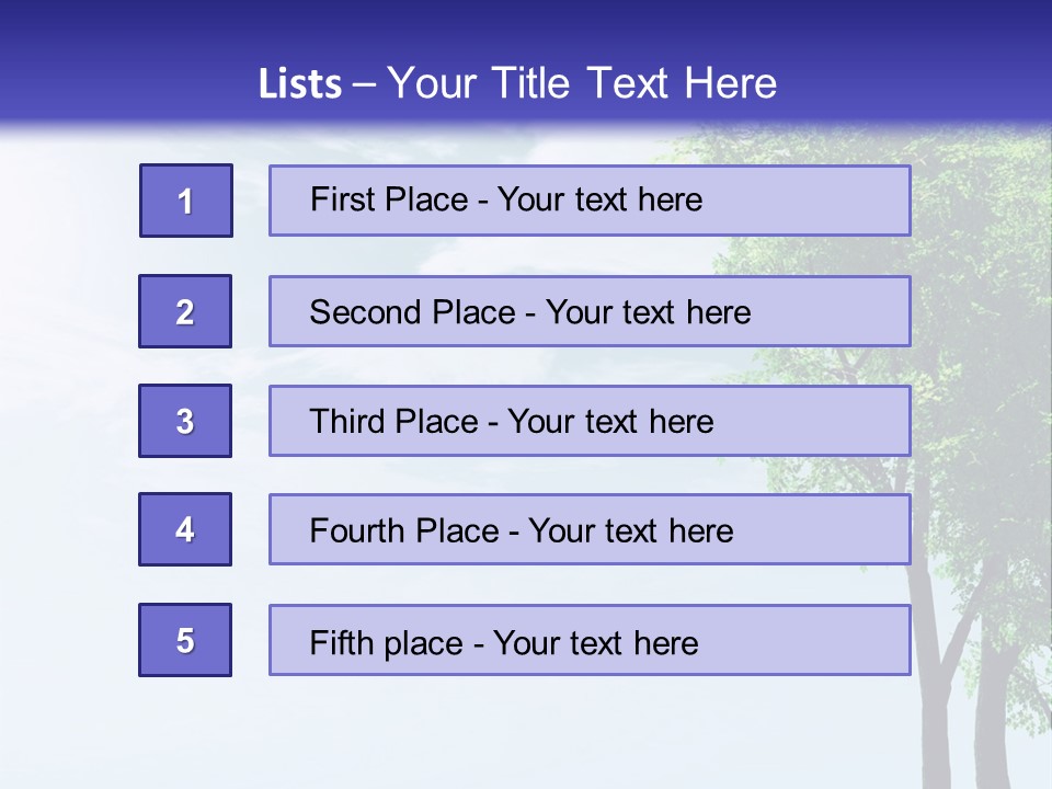 Trees Ecology Flora PowerPoint Template