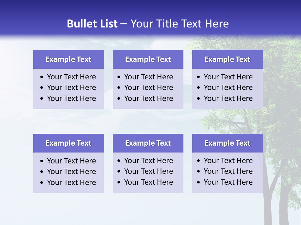 Trees Ecology Flora PowerPoint Template