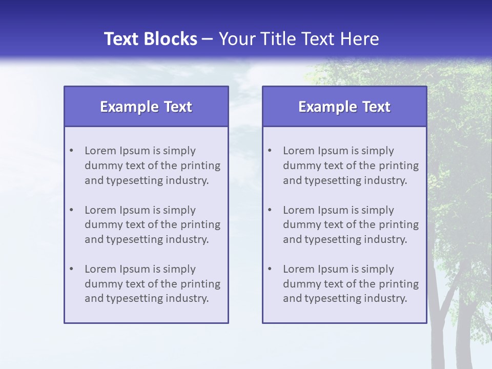 Trees Ecology Flora PowerPoint Template