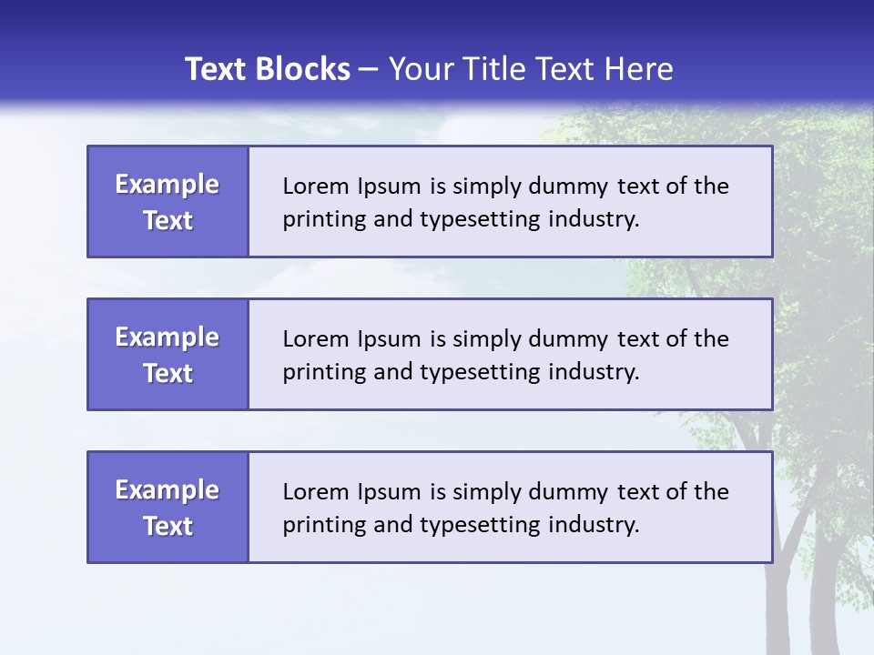 Trees Ecology Flora PowerPoint Template