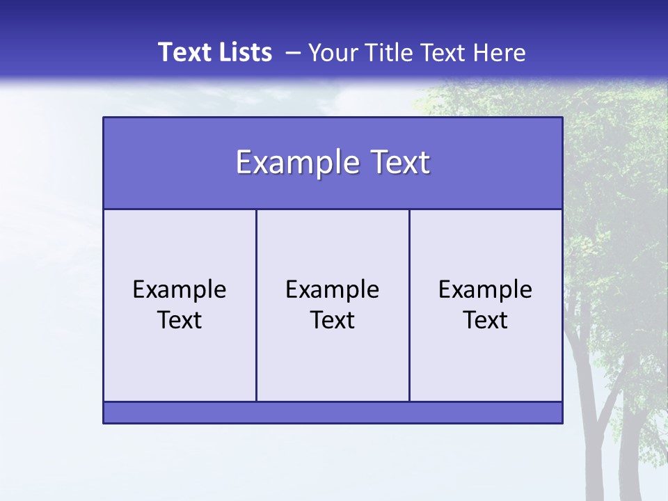 Trees Ecology Flora PowerPoint Template