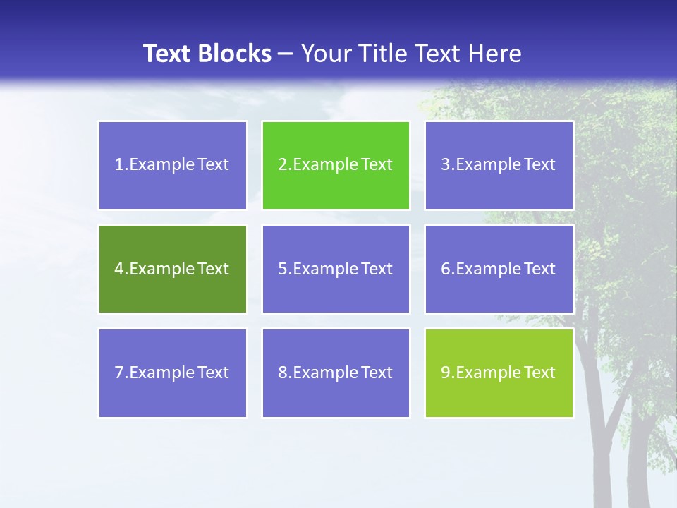 Trees Ecology Flora PowerPoint Template