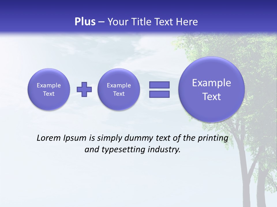 Trees Ecology Flora PowerPoint Template