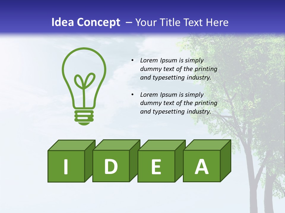 Trees Ecology Flora PowerPoint Template