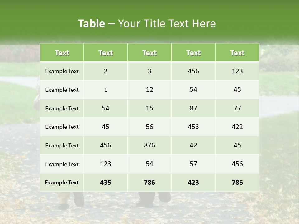 Walking Older Path PowerPoint Template