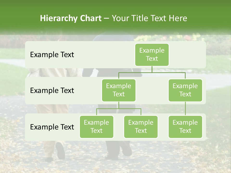 Walking Older Path PowerPoint Template