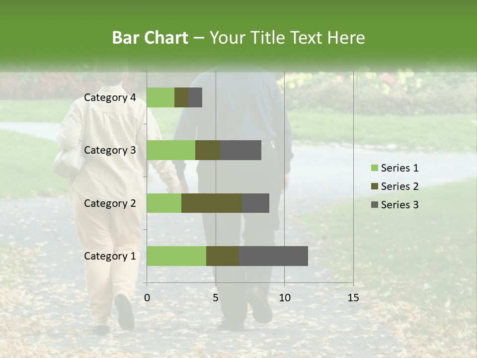 Walking Older Path PowerPoint Template