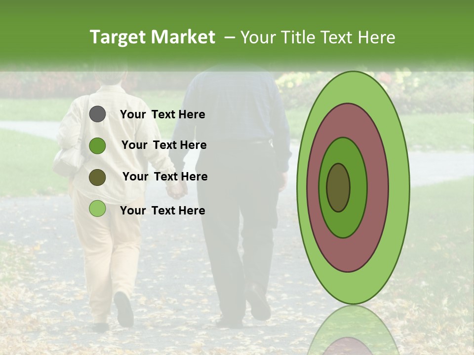 Walking Older Path PowerPoint Template