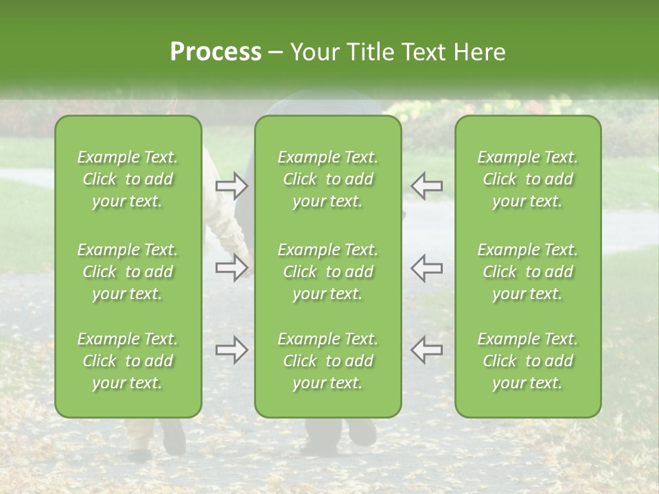 Walking Older Path PowerPoint Template