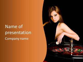 Adult Female Money PowerPoint Template