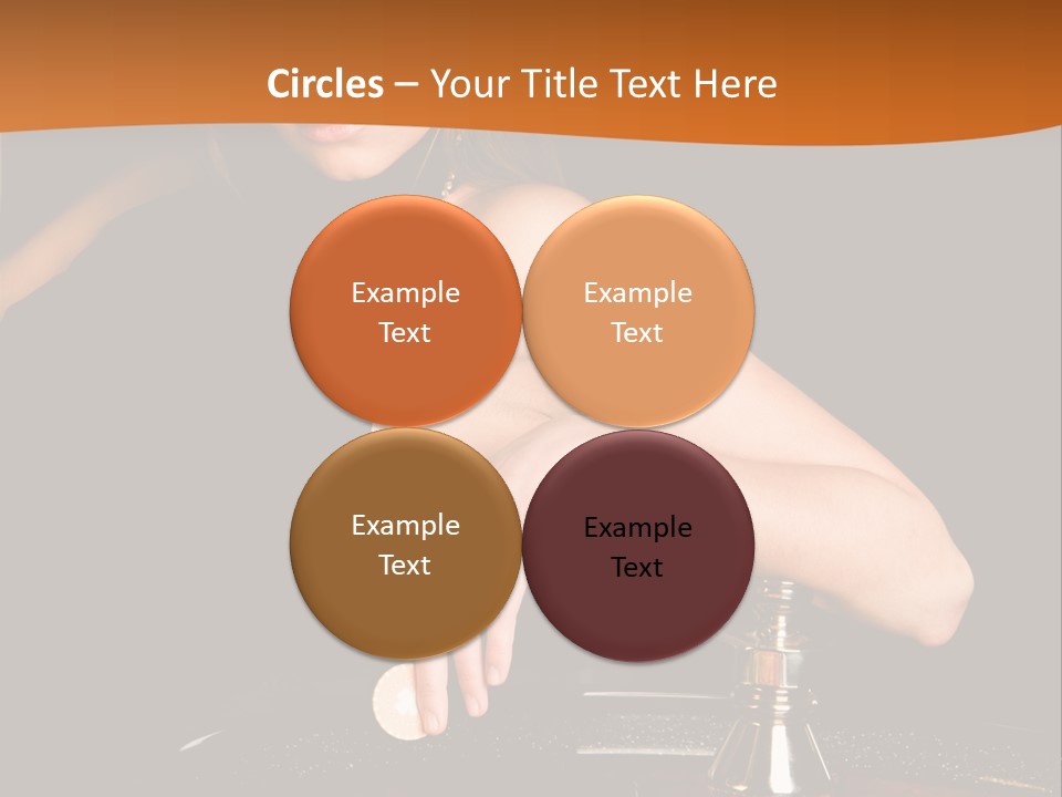 Adult Female Money PowerPoint Template