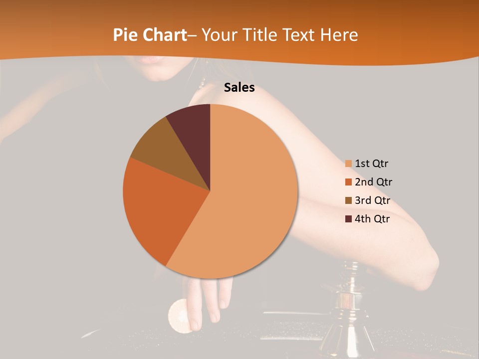 Adult Female Money PowerPoint Template