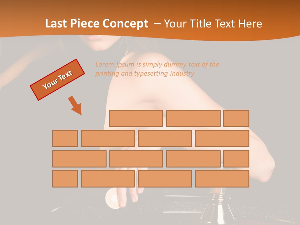 Adult Female Money PowerPoint Template