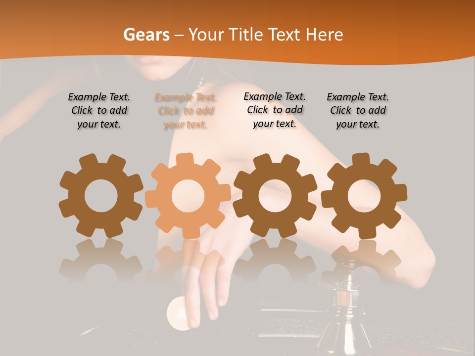 Adult Female Money PowerPoint Template