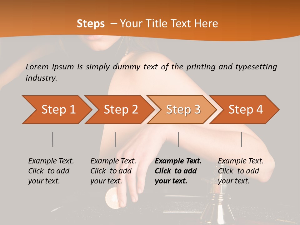 Adult Female Money PowerPoint Template