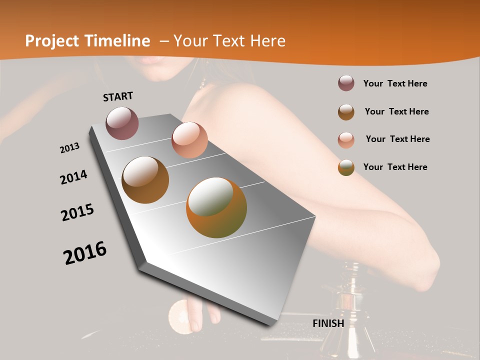 Adult Female Money PowerPoint Template